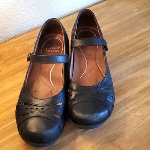 Dansko Black Mary Jane's,  Size 40